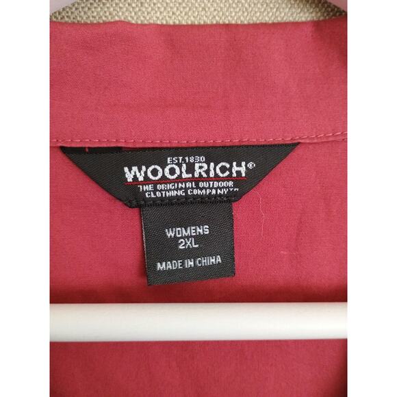 Woolrich Shirt Women's 2X Rose Bud Minimalist Stretch Office Career Button Front - Picture 3 of 12